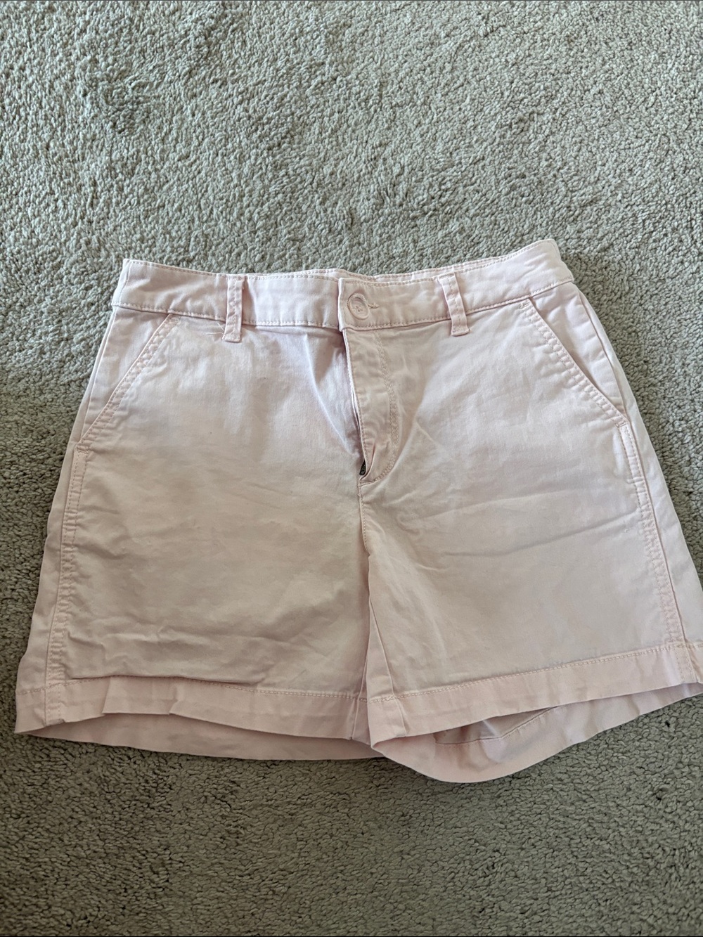 a new day Pale Pink Cotton Shorts with Front Pockets